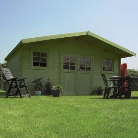 Chalet de jardin en bois traité Zurich S835-1 – espace lumineux et robuste