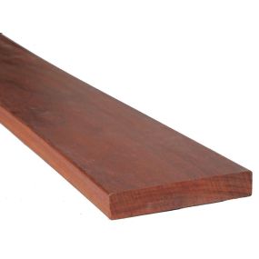 Lame terrasse bois exotique PADOUK lisse - Longueur 1,85 m - 120 x 21 mm
