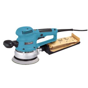 Ponceuse excentrique Makita BO6030J 310 W avec plateau de ponçage Ø150 mm