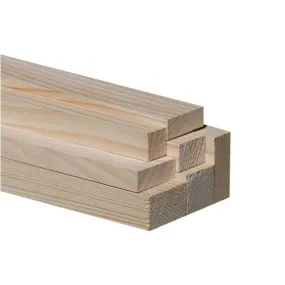 Tasseau en Pin des Landes raboté Sans Noeud 30x10 mm L. 2,00 m