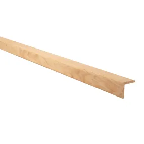 Baguette d'angle bords arrondis en pin des Landes 40x40 mm Long. 2,40 m