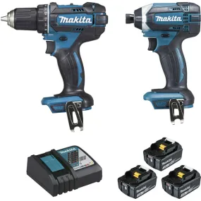 Pack 2 outils 18V Perceuse visseuse DDF482 + Visseuse à chocs DTD152 MAKITA | DLX2127J1