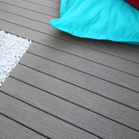 Lame terrasse composite Classic GRIS 3050x127x20 mm à clipper - Fiberon