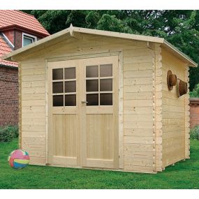 Abri de Jardin en Bois AMBERG 7,39 m² - 298 x 248 cm -S8603