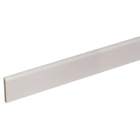 Plinthe en pin prépeint blanc 100x10mm L. 2,00 m