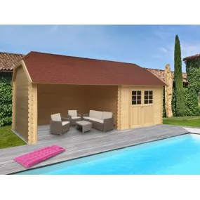 Abri 28 mm YORK 8,88m² S8509 - 298 x 298 + 364 cm