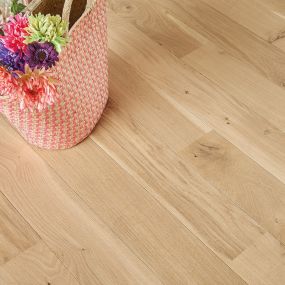 Parquet contrecollé chêne brossé Bois Flotté 1208x139x12 mm PANAGET