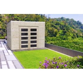 Abri de jardin en bois traité BARI 19 mm – 8,69 m² avec toit plat
