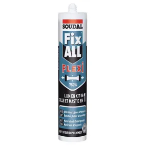 Mastic colle Fix All Flexi BLANC 290 ml - 105029 - SOUDAL