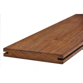 Lame terrasse MERBAU L. 1,80 m 140x20 mm - Fixations invisibles - Profil Clip Classic