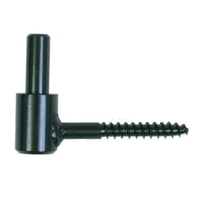 Gond de volet bois Ø16 mm noir en acier - à visser