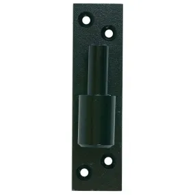 Gond de volet sur platine Ø 16mm noir en acier