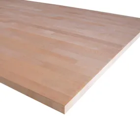Panneau lamellé-collé Hêtre abouté 450x110 cm Ép. 44 mm - Qualité A/B