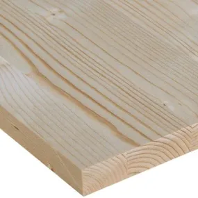 Panneau lamellé collé Épicéa A/B lames entières 250x123 cm Ép. 27 mm