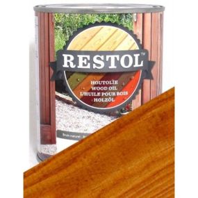 Huile protection bois extérieur Brun Clair 1L RESTOL