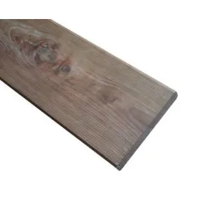 Lame de terrasse en pin traité autoclave marron, dimensions 1,92 m x 145 mm x 22 mm