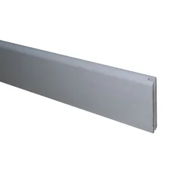 Plinthe bord arrondi en pin prépeint blanc 70x10mm L. 2,40 m