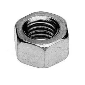 Écrou hexagonal 6 pans en acier zingué - Ø 18 mm - boîte de 10 pcs