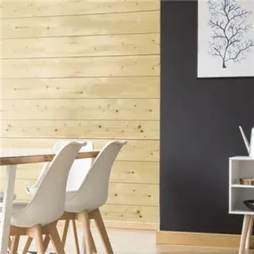 Lambris intérieur sapin 2350x135x12 mm Profil Grain d'Orge - SILVERWOOD