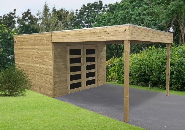 ABRIS-CO, votre abri de jardin avec pergola - Abris-CO Bois