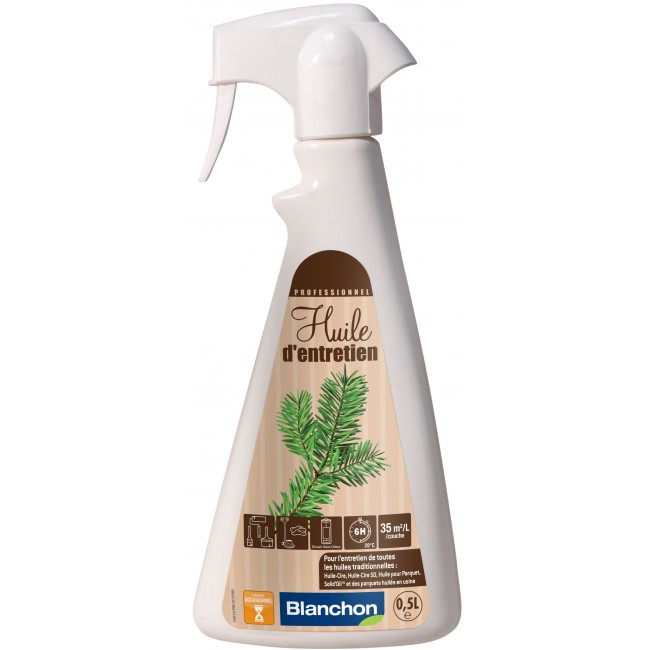 Spray huile d'entretien universelle parquet Blanchon 500ml