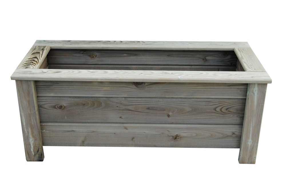 Jardinière rectangulaire en bois