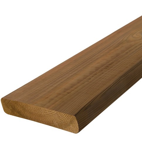 Prix d'une Lames terrasse bois résineux marron lisse 27x145 mm