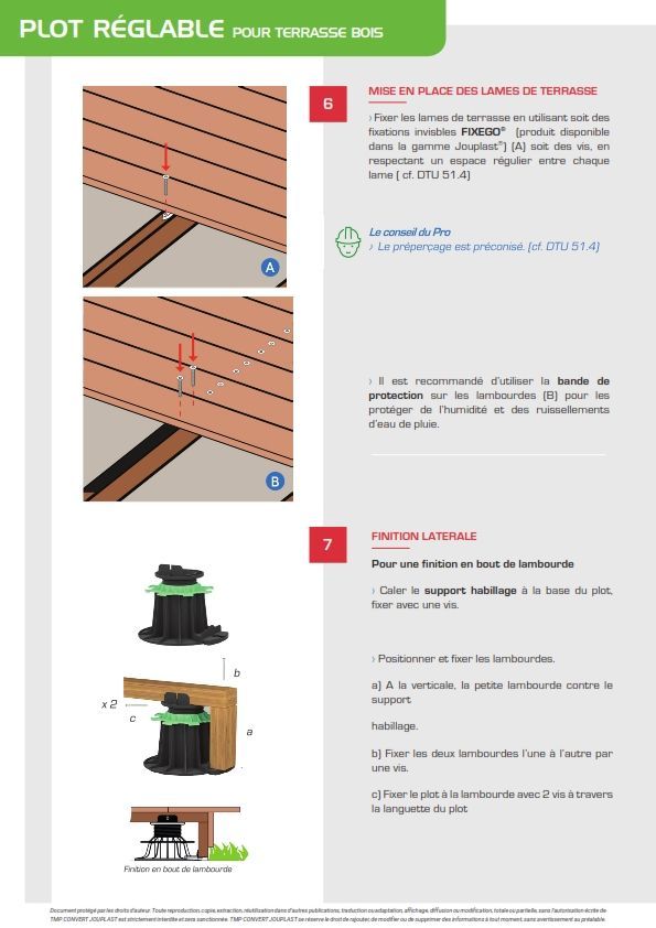 Bande d'Étanchéité 8cm x 20m pour Lambourde Terrasse JOUPLAST